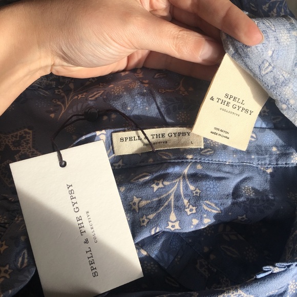 Spell LAST CALL! Skirt Sz L Peekaboo Maxi Mini - Picture 3 of 8